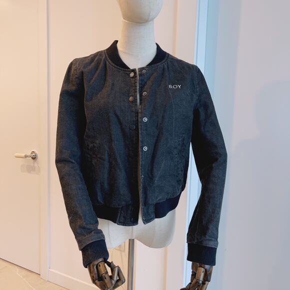 Boy London Cropped Denim Jacket - Picture 1 of 7